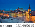 Warsaw Old Town and Blue Hour 131495015