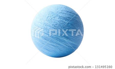 透明背景上類似天王星的淺藍色行星的 3D 插圖（png） 131495160