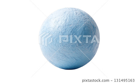 透明背景上類似天王星的淺藍色行星的 3D 插圖（png） 131495163