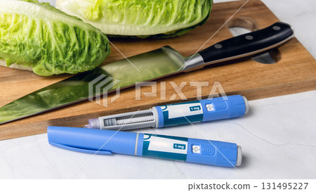 Original Danish Ozempic Insulin injection pen for diabetics and vegetables. Original Danish Ozempic Insulin injection pen for diabetics and vegetables. 131495227