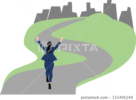 Illustration of a roadmap to achieving your goals Illustration of a roadmap to achieving your goals 131495249