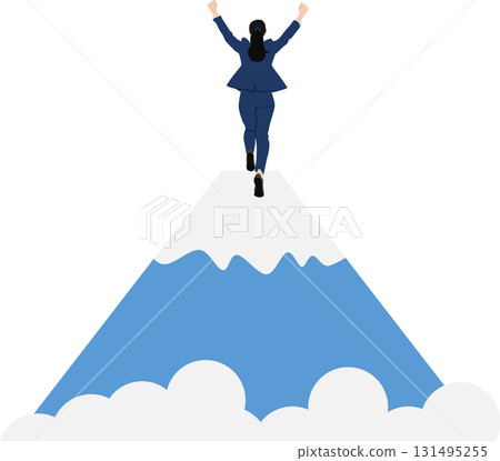 Illustration of a roadmap to achieving your goals 131495255