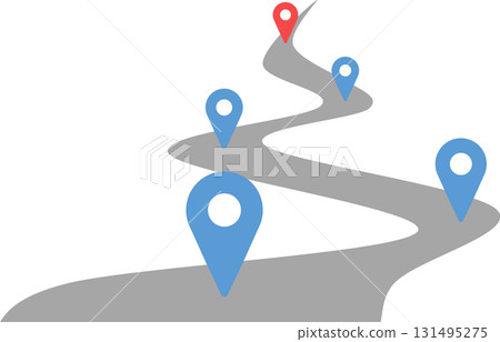 Illustration of a roadmap to achieving your goals Illustration of a roadmap to achieving your goals 131495275