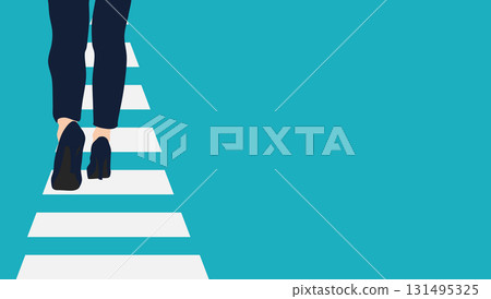 Illustration of a roadmap to achieving your goals 131495325