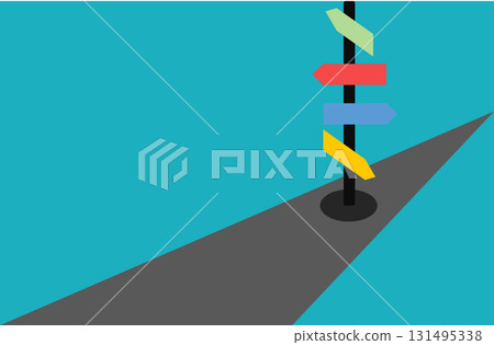 實現目標的路線圖插圖 131495338