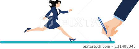 Illustration of a roadmap to achieving your goals Illustration of a roadmap to achieving your goals 131495343