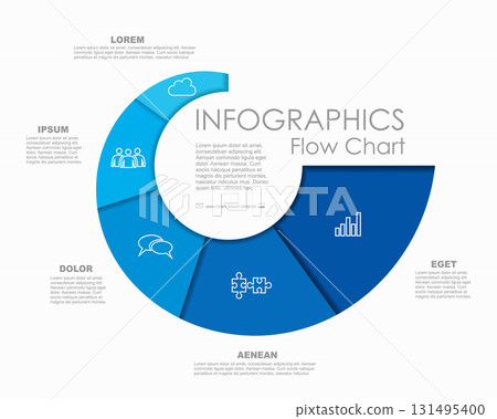 Infographic design template with place for your data. Vector illustration. 131495400