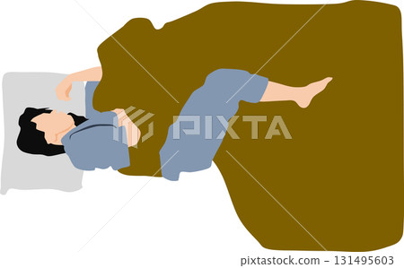 一個女人睡午覺的插圖 131495603