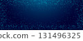 Blue binary rain background with glowing 0 and 1 digits 131496325