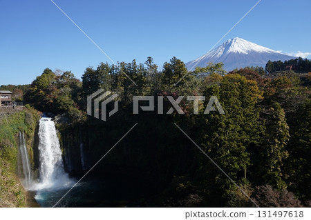 Otodome Falls and Mount Fuji 131497618
