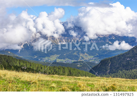 Italian Dolomite Alps mountains, Italy 131497925