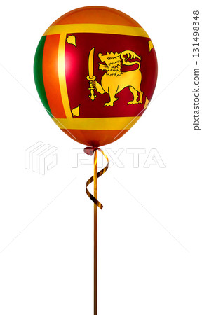Balloons with the Sri Lankan flag pattern. 131498348