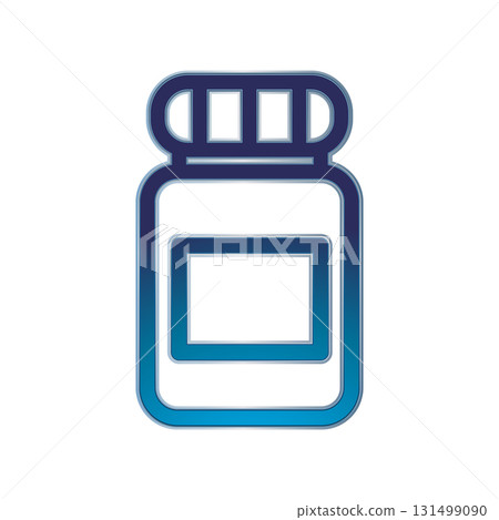 Medicine bottle icon design template 131499090