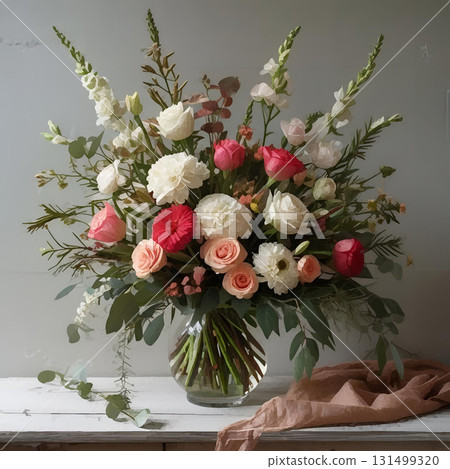 Bouquet into a vase Bouquet into a vase 131499320