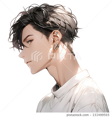 側面男性插畫 | 酷炫時尚的角色設計 側面男性插畫 | 酷炫時尚的角色設計 131499503