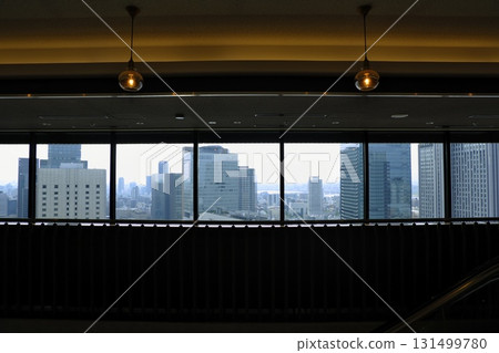 Panoramic city view from a skyscraper (pendant light) Panoramic city view from a skyscraper (pendant light) 131499780