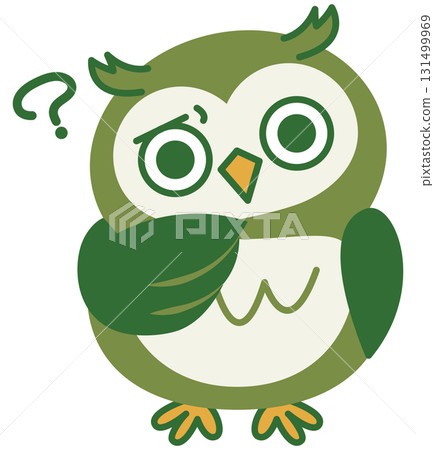 貓頭鷹的各種表情（綠色）_咦？ 131499969