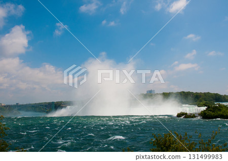 The waterfalls of Niagara in Canada are one of the great wonders of the world 131499983