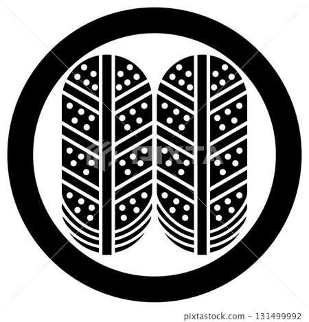 這是久世博信的家徽，名為久世家鷹羽。 131499992