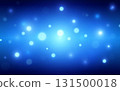 Deep Blue Bokeh Background with Glowing Light Effects, Mystical Abstract Blur for Technology or Night Sky Theme 131500018