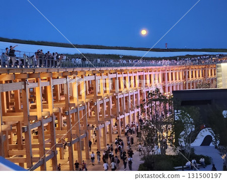 Large roof ring and full moon Large roof ring and full moon 131500197