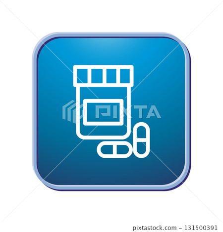 Medicine jar icon design template Medicine jar icon design template 131500391