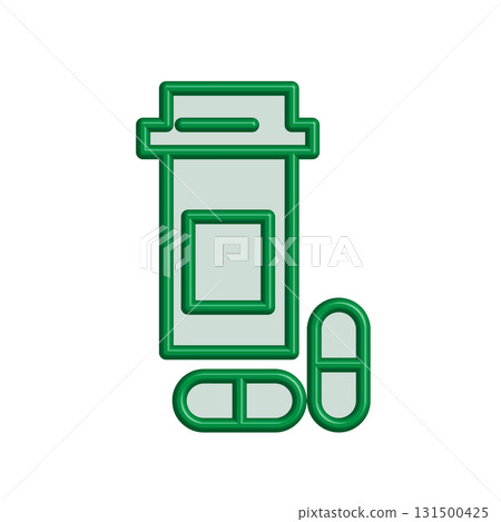 Medicine bottle icon design template-插圖素材 [131500425] - PIXTA圖庫