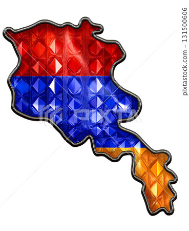 地圖造型的亞美尼亞國旗胸針 地圖造型的亞美尼亞國旗胸針 131500606