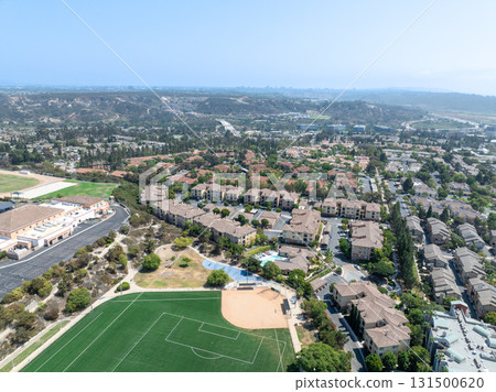 Aerial view of Del Mar Neighborhood, San Diego County Aerial view of Del Mar Neighborhood, San Diego County 131500620
