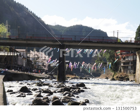 The Wind Festival Gathered by the River - Tsuetate Onsen, Carp Streamers and People's Time 131500753