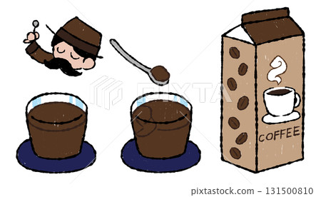 手繪粗咖啡布丁/咖啡 131500810
