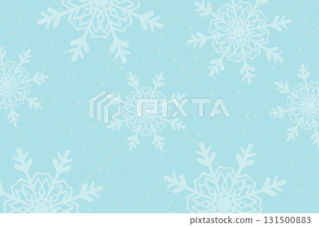 Snowflakes background flat vector illustration. Vector illustration 131500883