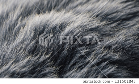 Close-Up Of Soft Grey Animal Fur Texture. Natural Pattern For Textile And Design Inspiration 131501845