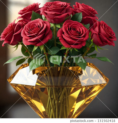 Beautiful arrangement of roses and flowers are jewels to be admired 131502418