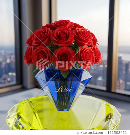Beautiful arrangement of roses and flowers are jewels to be admired 131502451