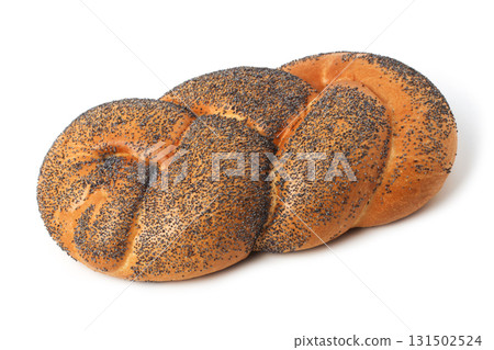 Braided bun with poppy seed 131502524
