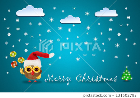 Merry Christmas and Happy New year, winter card concept Merry Christmas and Happy New year, winter card concept 131502792