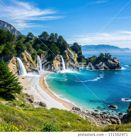 Beautiful waterfall landscapes that are a true paradise 131502971