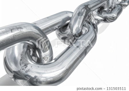 detail of the links of a chain detail of the links of a chain 131503511