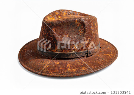 Men's hat made of rusty iron 131503541