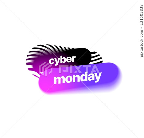 Cyber Monday discount banner template. Vector illustration for special offer. Cyber Monday discount banner template. Vector illustration for special offer. 131503838
