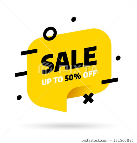 Sale banner template design. Special offer. Vector illustration. 131503855