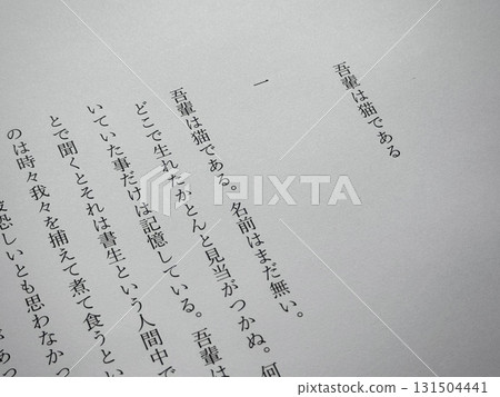 The opening of Natsume Soseki's "I Am a Cat" 131504441
