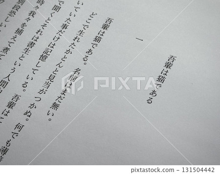 夏目漱石《我是一隻貓》的開頭 夏目漱石《我是一隻貓》的開頭 131504442