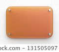 Orange glass nameplate 131505097