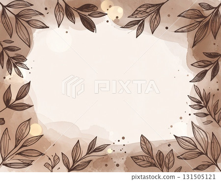 Autumn fallen leaf frame 131505121