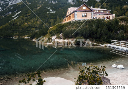 Zelene Pleso Lake in High Tatras, Slovakia Scenic Alpine View 131505539