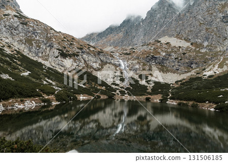 Velicke Pleso Lake in the Tatra Mountains, Slovakia tranquil alpine landscape Velicke Pleso Lake in the Tatra Mountains, Slovakia tranquil alpine landscape 131506185
