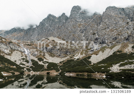 Velicke Pleso Lake in the Tatra Mountains, Slovakia tranquil alpine landscape Velicke Pleso Lake in the Tatra Mountains, Slovakia tranquil alpine landscape 131506189