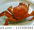 Fatty crabs are the most delicious, picture of salt-boiled mitten crabs of the same family as Shanghai crabs 131506944
